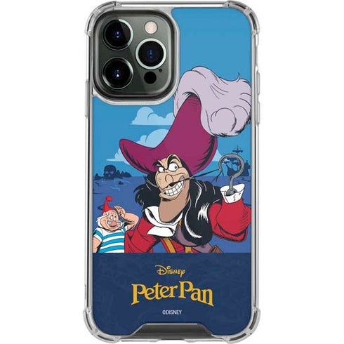 Disney Peter Pan Captain Hook and Smee iPhone 14 Pro Max Clear Case