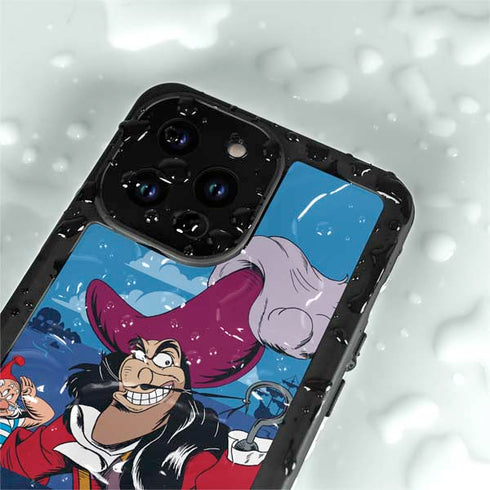 Disney Peter Pan Captain Hook and Smee iPhone 14 Pro Max Waterproof Case