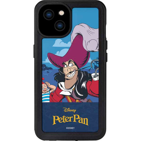 Disney Peter Pan Captain Hook and Smee iPhone 15 Plus Waterproof Case