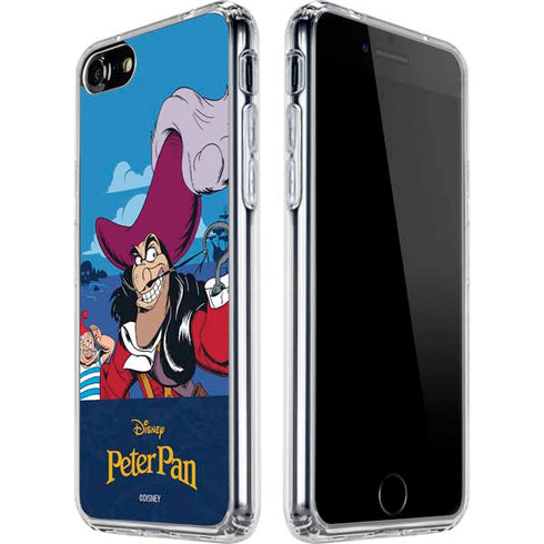 Disney Peter Pan Captain Hook and Smee iPhone SE (2nd & 3rd Gen) Clear Case