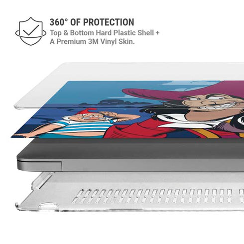 Disney Peter Pan Captain Hook and Smee MacBook Pro 16in (2021-25) Case plus Skin