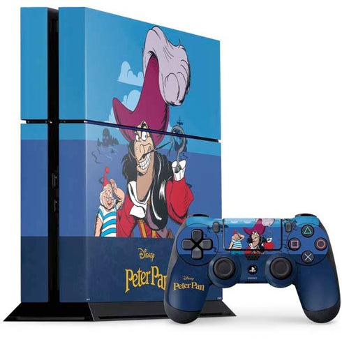 Disney Peter Pan Captain Hook and Smee PS4 Console and Controller Bundle Skin