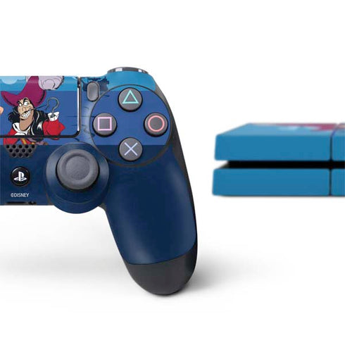 Disney Peter Pan Captain Hook and Smee PS4 Console and Controller Bundle Skin