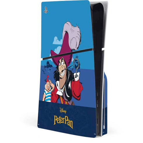 Disney Peter Pan Captain Hook and Smee PS5 Slim Disk Console Skin