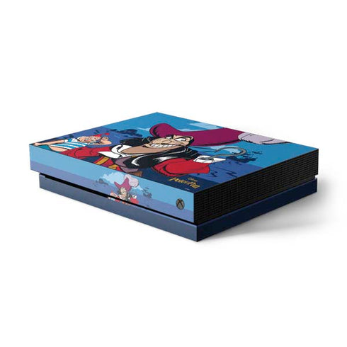 Disney Peter Pan Captain Hook and Smee Xbox One X Console Skin