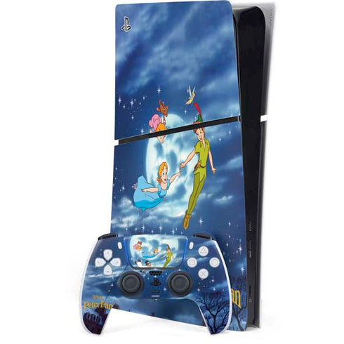 Disney Peter Pan Wendy and the Boys to Neverland PS5 Slim Digital Edition Bundle Skin