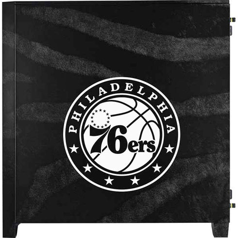 NBA Philadelphia 76ers Animal Print Corsair 4000D Tempered Glass Mid-Tower ATX Case Skin