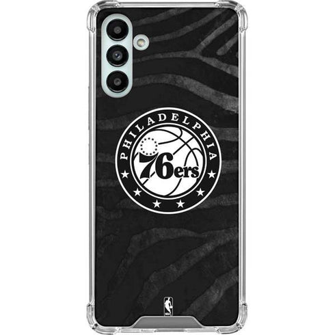 NBA Philadelphia 76ers Animal Print Galaxy A13 5G Clear Case