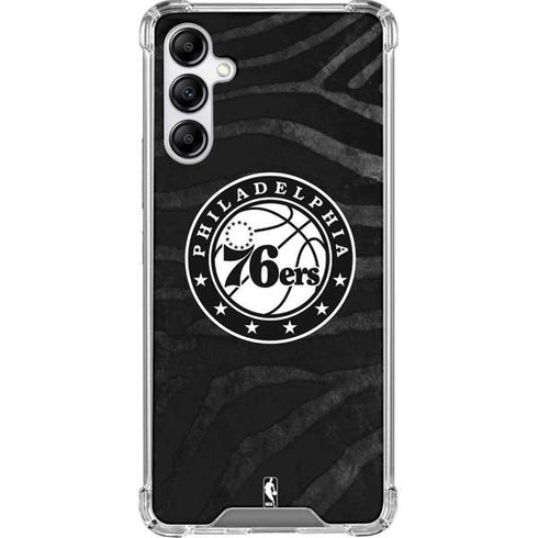 NBA Philadelphia 76ers Animal Print Galaxy A14 5G Clear Case
