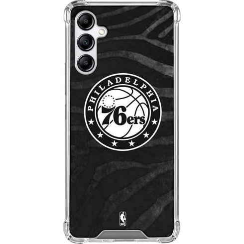NBA Philadelphia 76ers Animal Print Galaxy A15 5G Clear Case
