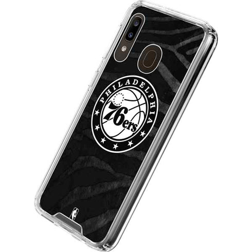 NBA Philadelphia 76ers Animal Print Galaxy A30 Clear Case