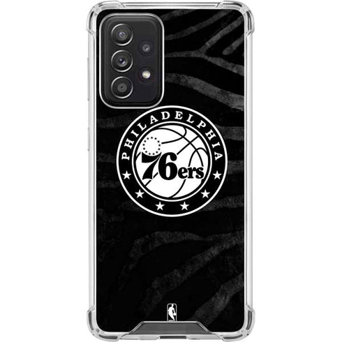 NBA Philadelphia 76ers Animal Print Galaxy A52 5G Clear Case