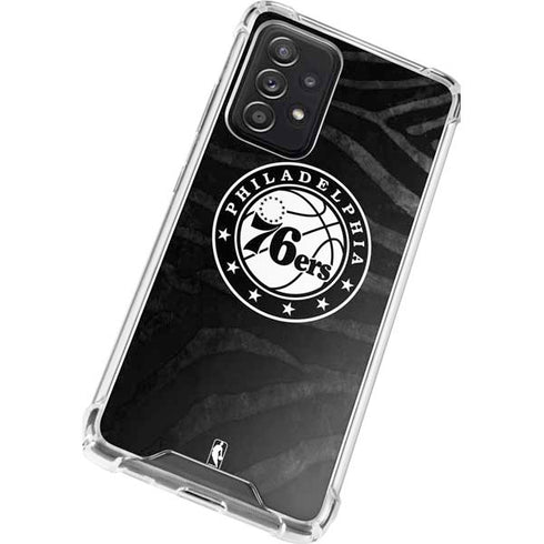 NBA Philadelphia 76ers Animal Print Galaxy A52 5G Clear Case