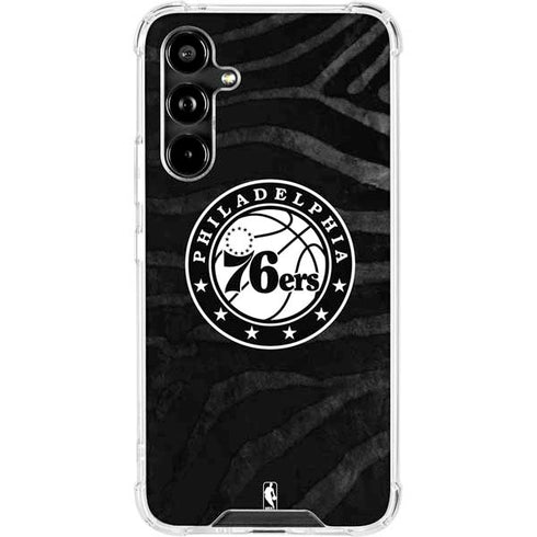 NBA Philadelphia 76ers Animal Print Galaxy A54 5G Clear Case