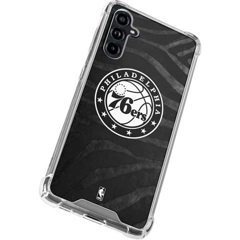 NBA Philadelphia 76ers Animal Print Galaxy A54 5G Clear Case