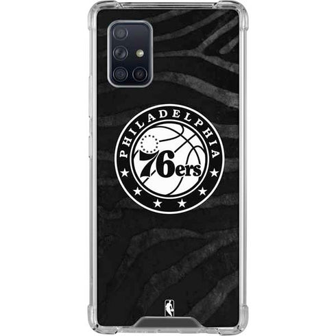 NBA Philadelphia 76ers Animal Print Galaxy A71 5G Clear Case