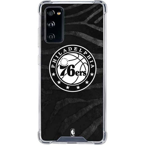 NBA Philadelphia 76ers Animal Print Galaxy S20 FE Clear Case