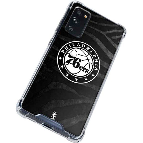 NBA Philadelphia 76ers Animal Print Galaxy S20 FE Clear Case