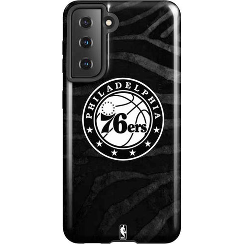 NBA Philadelphia 76ers Animal Print Galaxy S21 5G Pro Case