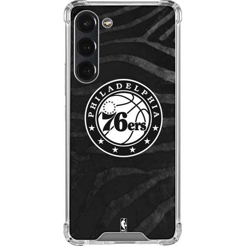 NBA Philadelphia 76ers Animal Print Galaxy S23 Plus Clear Case