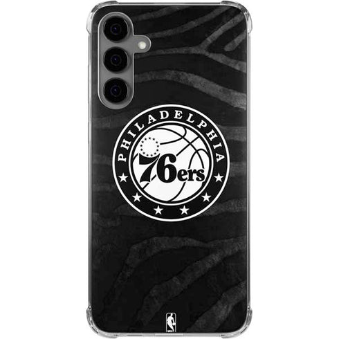NBA Philadelphia 76ers Animal Print Galaxy S24 Plus Clear Case