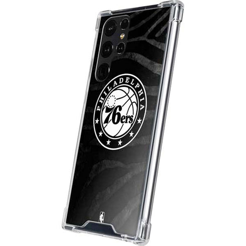 NBA Philadelphia 76ers Animal Print Galaxy S24 Ultra Clear Case