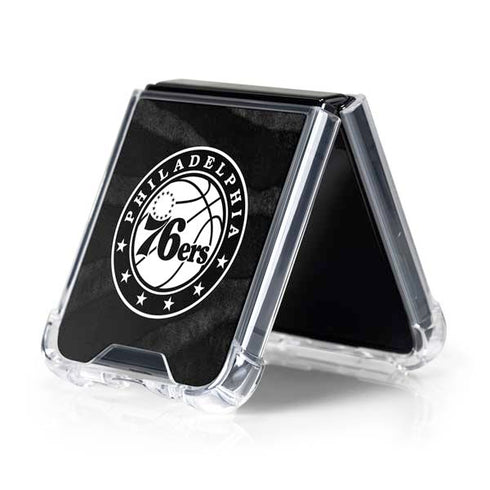 NBA Philadelphia 76ers Animal Print Galaxy Z Flip5 5G Clear Case