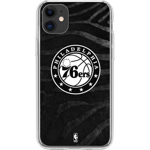 NBA Philadelphia 76ers Animal Print iPhone 11 Clear Case