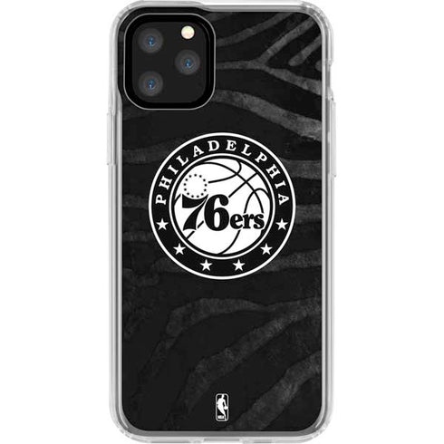NBA Philadelphia 76ers Animal Print iPhone 11 Pro Clear Case