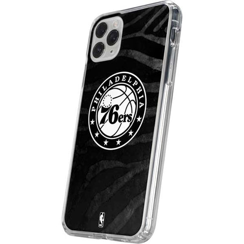 NBA Philadelphia 76ers Animal Print iPhone 11 Pro Clear Case