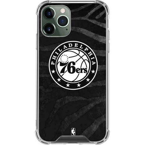 NBA Philadelphia 76ers Animal Print iPhone 11 Pro Max Clear Case