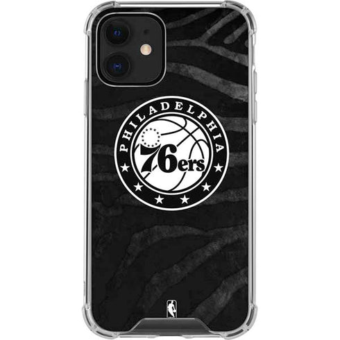 NBA Philadelphia 76ers Animal Print iPhone 12 Clear Case