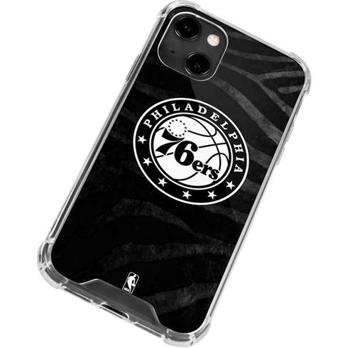 NBA Philadelphia 76ers Animal Print iPhone 13 Clear Case