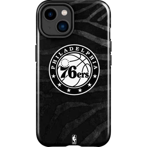 NBA Philadelphia 76ers Animal Print iPhone 15 Plus Impact Case