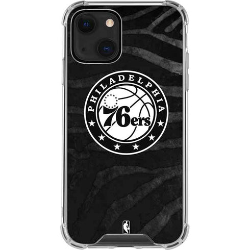 NBA Philadelphia 76ers Animal Print iPhone 14 Plus Clear Case