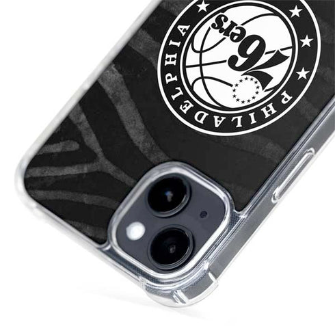 NBA Philadelphia 76ers Animal Print iPhone 15 Plus MagSafe Case