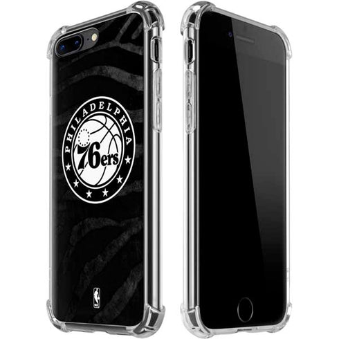 NBA Philadelphia 76ers Animal Print iPhone 7/8 Plus Clear Case