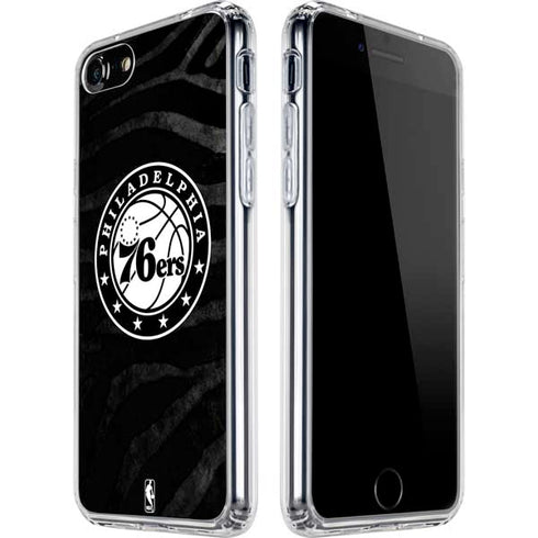 NBA Philadelphia 76ers Animal Print iPhone SE (2nd & 3rd Gen) Clear Case