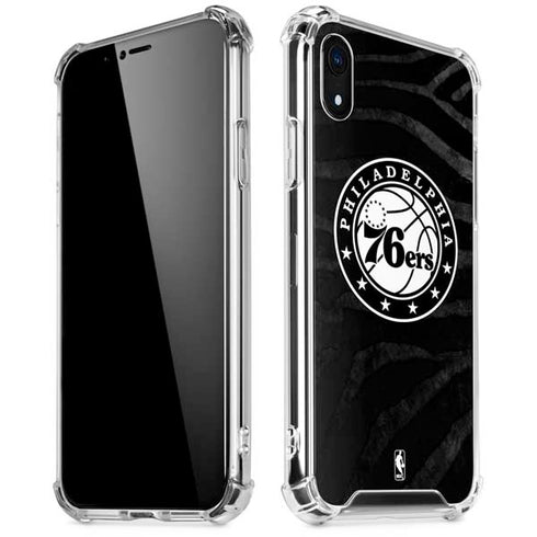 NBA Philadelphia 76ers Animal Print iPhone XR Clear Case