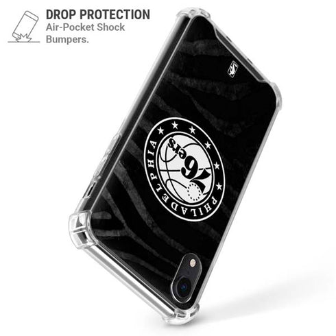 NBA Philadelphia 76ers Animal Print iPhone XR Clear Case