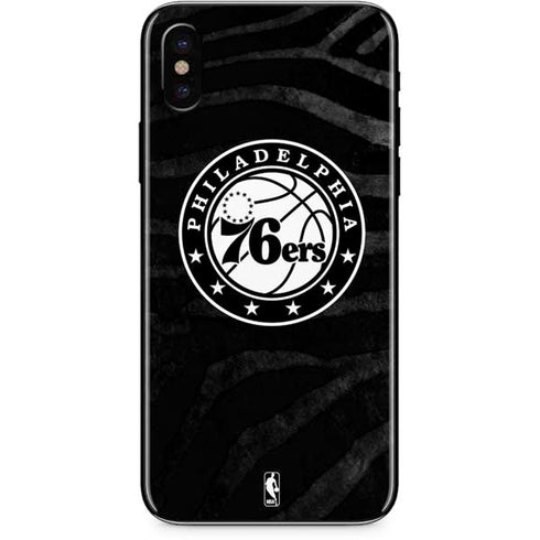 NBA Philadelphia 76ers Animal Print iPhone XS Skin