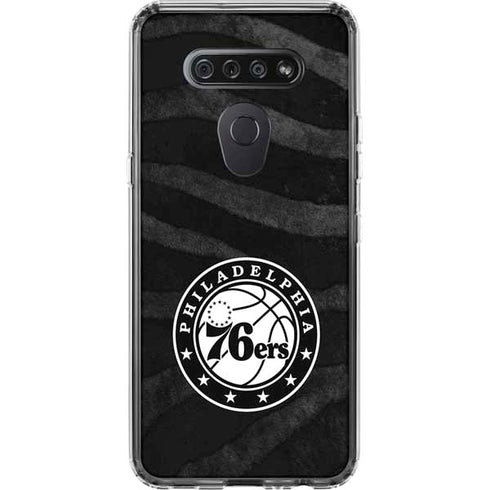 NBA Philadelphia 76ers Animal Print LG K51/Q51 Clear Case