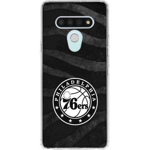 NBA Philadelphia 76ers Animal Print LG Stylo 6 Clear Case