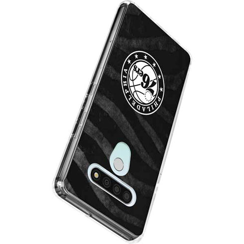NBA Philadelphia 76ers Animal Print LG Stylo 6 Clear Case
