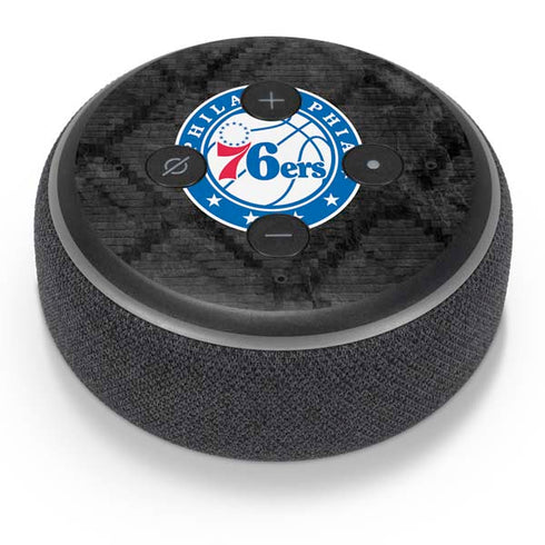 NBA Philadelphia 76ers Black Rust Amazon Echo Dot Skin