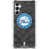 NBA Philadelphia 76ers Black Rust Galaxy A14 5G Clear Case
