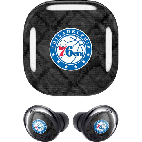 NBA Philadelphia 76ers Black Rust Galaxy Buds Pro Skin