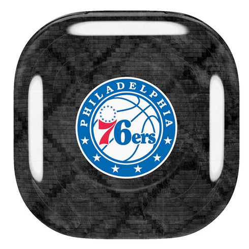 NBA Philadelphia 76ers Black Rust Galaxy Buds Pro Skin