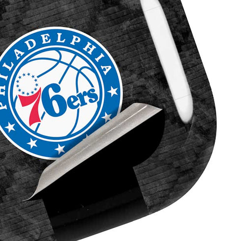 NBA Philadelphia 76ers Black Rust Galaxy Buds Pro Skin