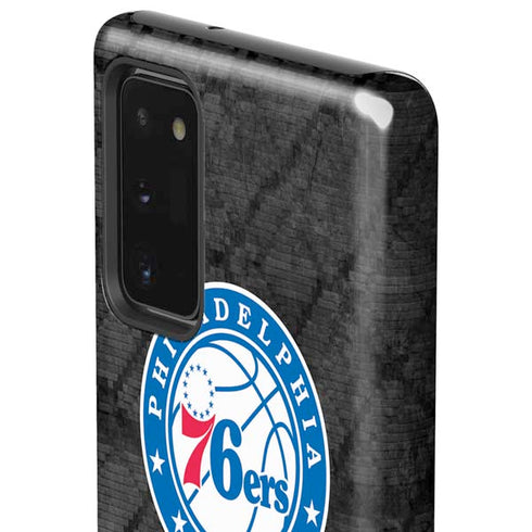 NBA Philadelphia 76ers Black Rust Galaxy Note20 5G Pro Case